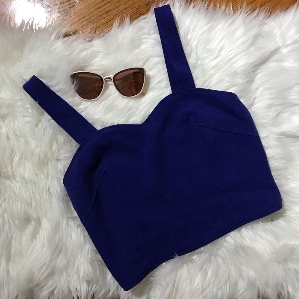 💙 Cobalt Blue Cutout Crop Top 💙